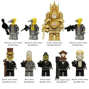 Titan clock man drill man Minifigures DLL001-009 Compatible LEGO