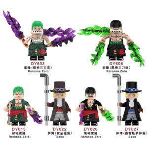 Minifigures DY603-627 One Piece Roronoa Zoro Sabo Minifigs DY_Minifigs Compatible LEGO