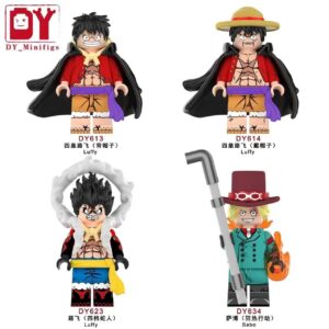 DY613-634 One Piece Luffy & Sabo Minifigures - One Piece Minifigs by DY_Minifigs, Compatible with LEGO