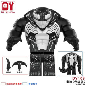 D103 Marvel Venom Minifigure - DY_Minifigs, Compatible with LEGO
