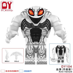 D104 Marvel Venom Minifigure - DY_Minifigs, Fits LEGO