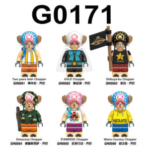 Minifigures G0171 One Piece Gold Chopper Minifigs Compatible LEGO