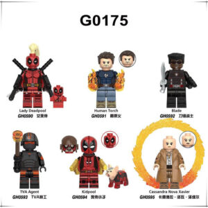 Minifigures G0175 Wolverine Deadpool Super hero Minifigs Fit Lego