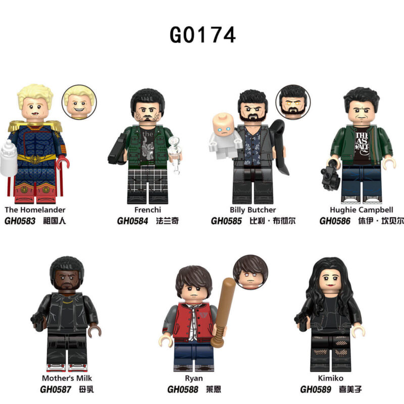 Minifigures G0174 black pantherpicket Ryan Kimiko Compatible LEGO