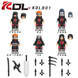 Minifigures KDL801 Naruto Sasuke Uchiha Hidan KDL Minfigs Fit Lego