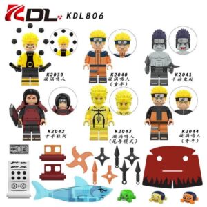 Minifigures KDL806 Naruto Uzumaki Naruto Senju Pillar KDL Minfigs Fit Lego