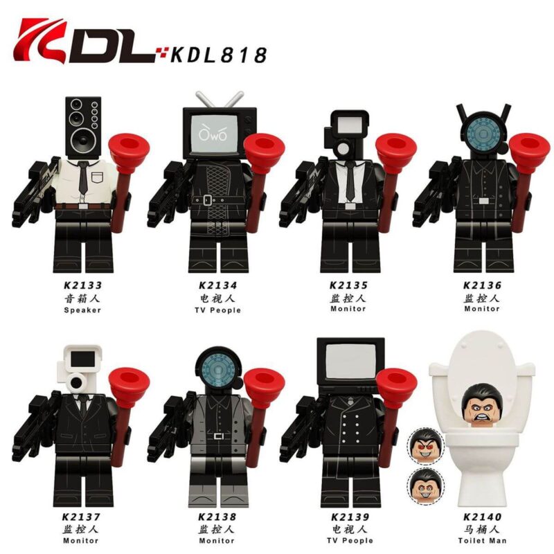 Skibidi Toilet Season 1 Minifigures Fit LEGO | Skibidi Toilet KDL | KDL818