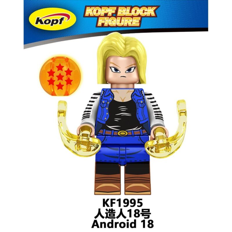 Dragon Ball Krillin Android 18 Minifigures KF1995