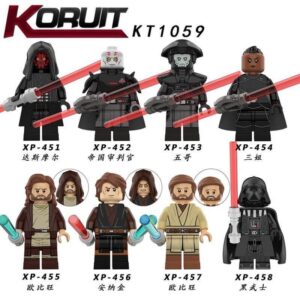 Star Wars Minifigures Black Knight Darth Maul ObiWan Minifigures KT1059 KORUIT STAR WARS Minfigs Fit Lego