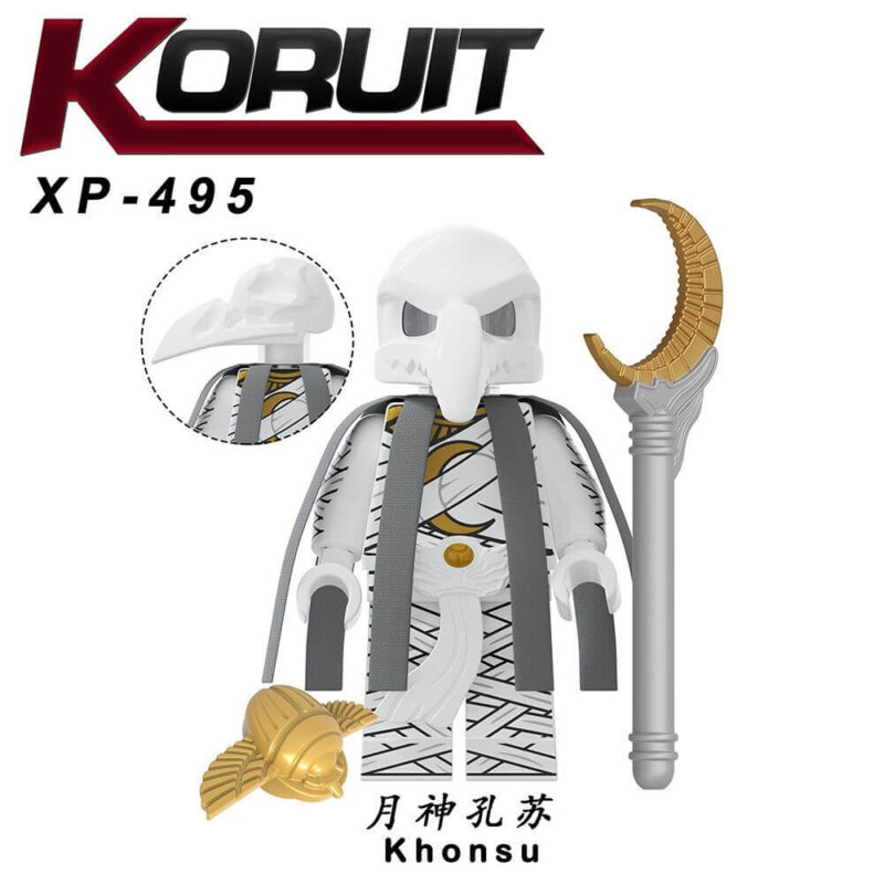 XP495 Moon Knight Luna God Khonsu Minifigure - Marvel Minifigs by KORUIT, Fits LEGO