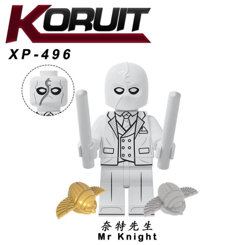 XP496 Moon Knight Luna God Khonsu Minifigure - Marvel Minifigs by KORUIT, Compatible with LEGO