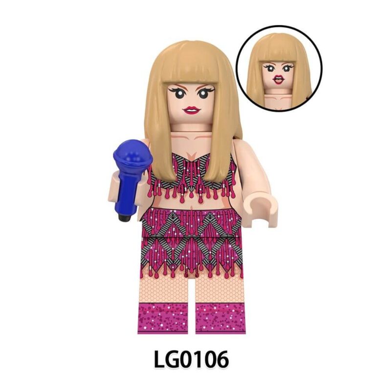 LG0106 Female Singer Taylor Swift Minifigures Fit LEGO