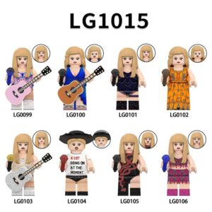 LG1015 Female Singer Taylor Swift Minifigures Fit LEGO