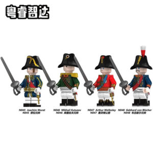 Napoleonic Wars General and Marshal Duke of Wellington Minifigures N045-048 - Compatible with LEGO