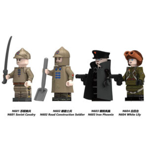 Soviet Cavalry Regiment Minifigures N601-604 - Military Minifigs, Fits LEGO