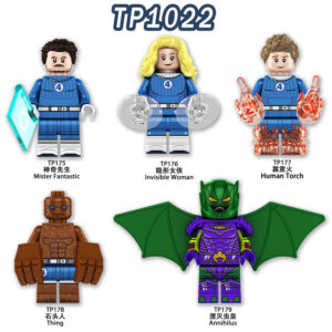 Fantastic Four Invisible Woman Minifigures TP1022 - Superhero Minifigs, Fit LEGO