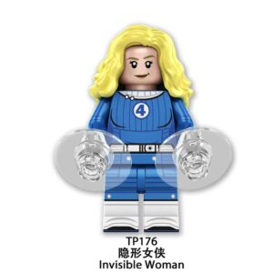 Fantastic Four Invisible Woman Minifigures TP176 - Superhero Minifigs, Compatible with LEGO