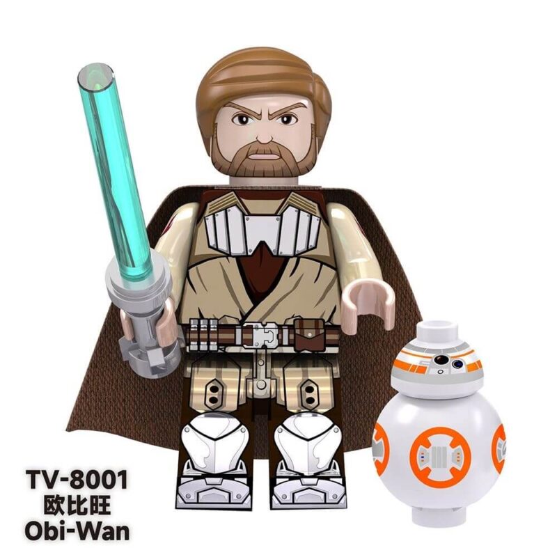 Star Wars Minifigures ObiWan C3PO 8001 STAR WARS Minfigs TV Fit Lego