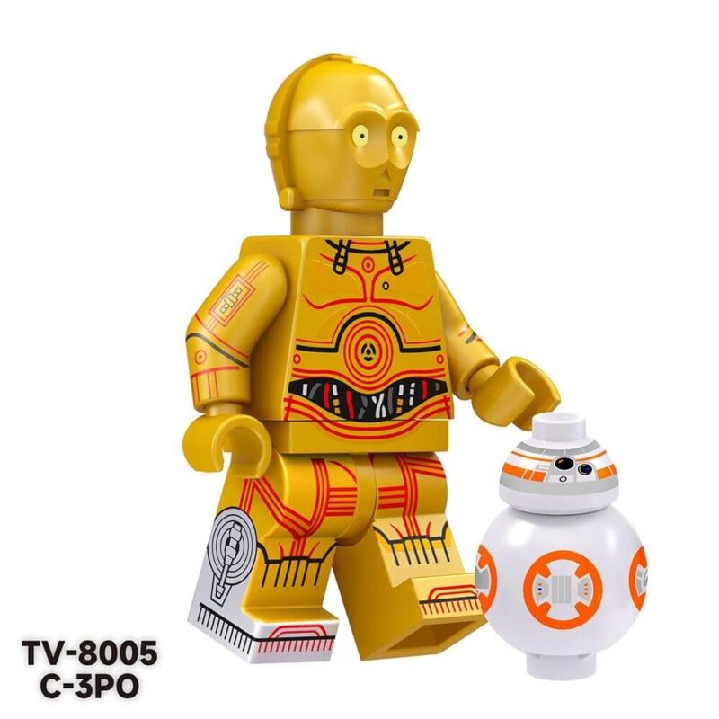 Star Wars Minifigures ObiWan C3PO 8005 STAR WARS Minfigs TV Fit Lego