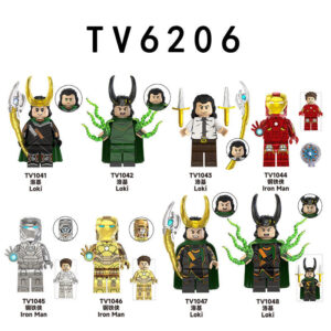 Super Hero Loki Iron Man TV6206 Marvel Minfigs TV Super Hero Compatible LEGO