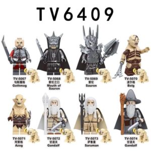 The Lord of the Rings Sauron Gandalf TV6409 TV Fit Lego