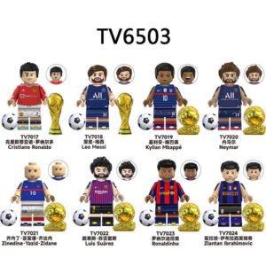 Football Players Minifigures Messi Neymar Sports TV Fit Lego TV6503