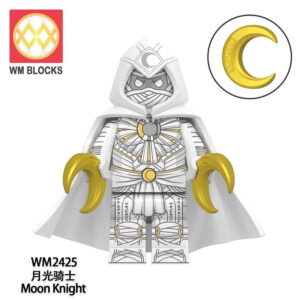 Moon Knight Minifig WM2425 - Marvel Minifigs by WM BLOCKS, Fits LEGO