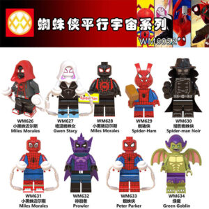 Super hero SpiderMan Into the SpiderVerse WM6052 Marvel Minfigs WM BLOCKS Super hero Compatible LEGO