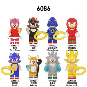 Sonic Series Metal Sonic Amy Rose Minifigures WM6086 game Minfigs WM BLOCKS Compatible LEGO