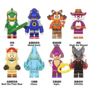 Sonic Series Jet Chaos Espio Infinitto Minifigures WM6088 game Minfigs WM BLOCKS Fit Lego