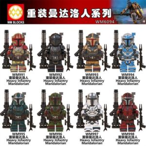 Star Wars The Mandalorian Reloaded Minifigures WM6094 STAR WARS Minfigs WM BLOCKS Fit Lego
