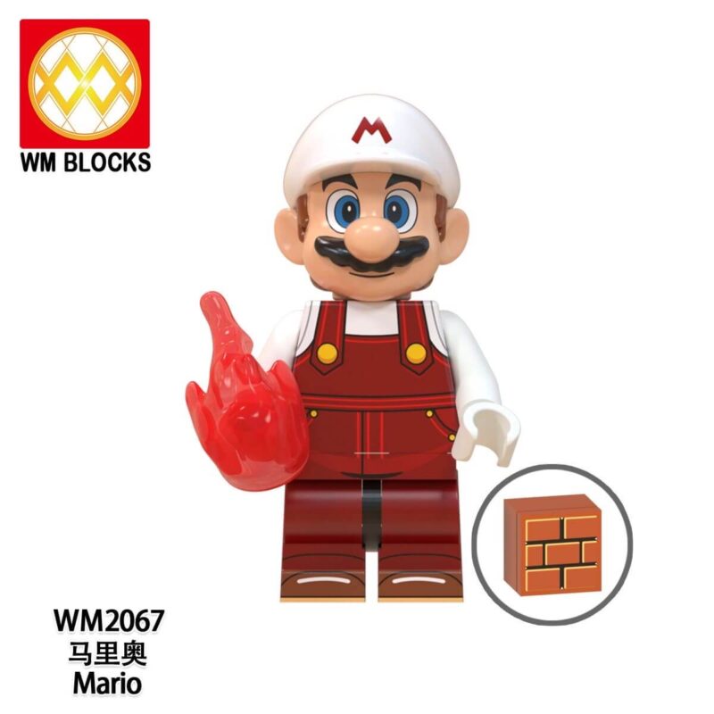 Mario Kinopio BigKoopa Minifigures WM2067 game Minfigs WM BLOCKS Fit Lego
