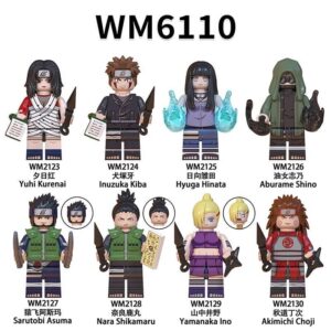 Naruto Yamanaka Ino Aburame Shino Minifigures Fit Lego WM6110