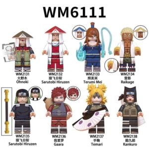Naruto Sarutobi Hiruzen Raikage Minifigures Compatible LEGO WM6111