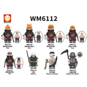 Naruto Mifune Danzo Shimura Minifigures Fit Lego WM6112