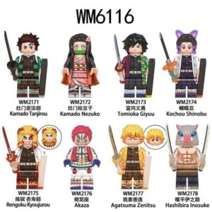 Demon Slayer Kamado Tanjirou Kochou Shinobu Minifigures Fit Lego WM6116