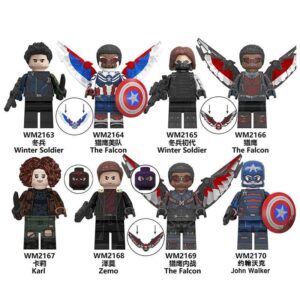 Super Hero Winter Soldier The Falcon Minifigures Compatible LEGO WM6117