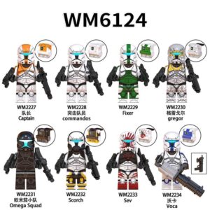 Star Wars Gregor Waka Minifigures Fit Lego WM6124 STAR WARS Minfigs WM BLOCKS