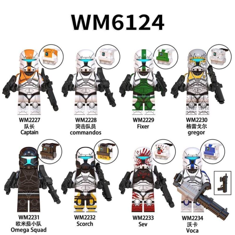Star Wars Gregor Waka Minifigures Fit Lego WM6124 STAR WARS Minfigs WM BLOCKS