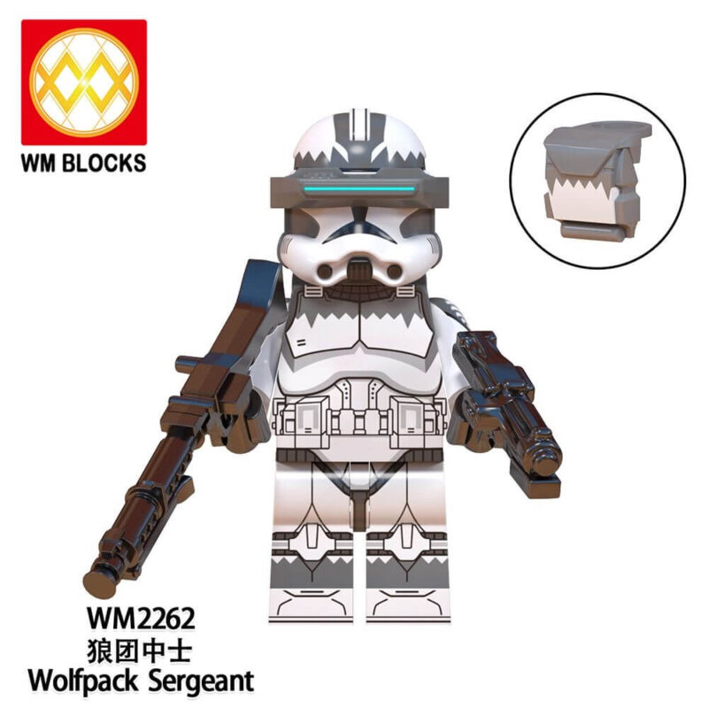 Star Wars Minifigures Fit Lego Heavy Infantry Wolfpack Commander Wolfe Minifigures WM2262
