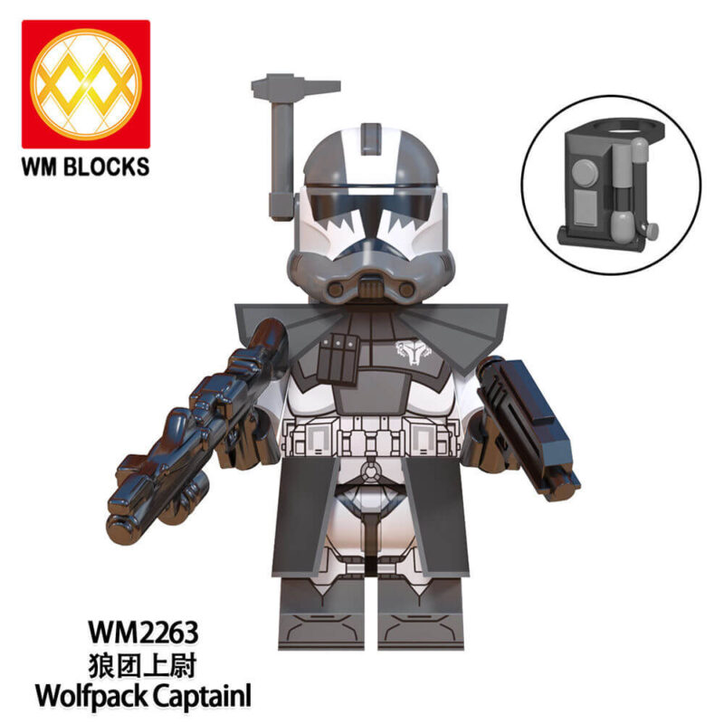Star Wars Minifigures Compatible LEGO Heavy Infantry Wolfpack Commander Wolfe Minifigures WM2263