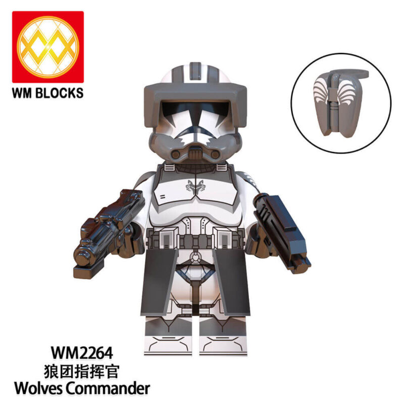 Star Wars Minifigures Fit Lego Heavy Infantry Wolfpack Commander Wolfe Minifigures WM2264