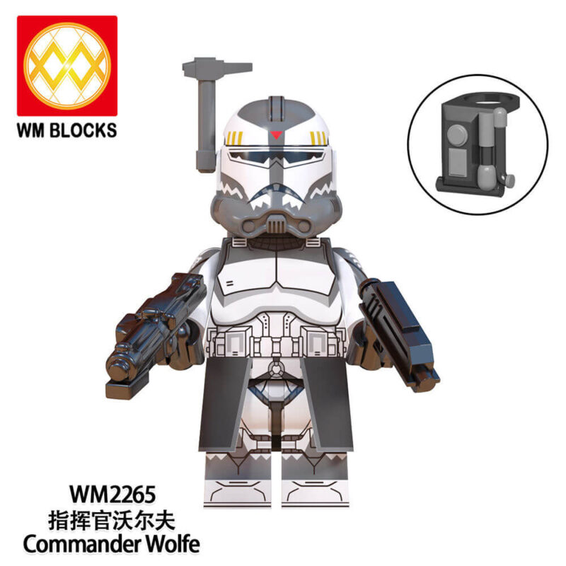 Star Wars Minifigures Compatible LEGO Heavy Infantry Wolfpack Commander Wolfe Minifigures WM2265