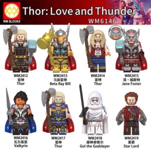 Marvel Minifigures Fit Lego HorseFacedThundergod StarLord Minifigures WM6146