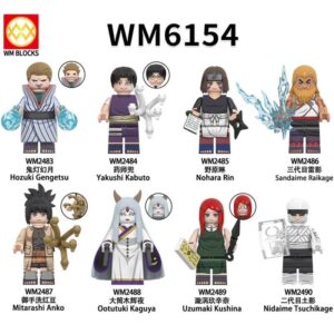 Naruto Minifigures Compatible LEGO Yakushi Kabuto Nohara Lin Minifigures WM6154