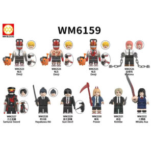 Chainsaw ManDenji Makima Minifigures WM6159 Chainsaw Man WM BLOCKS Compatible LEGO