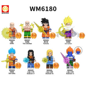 Dragon Ball TienShinhan Yamcha Minifigures WM6180 - Dragon Ball Minifigs WM BLOCKS Compatible LEGO
