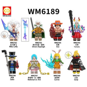 One Piece Nika Luffy Yamato Carrot Minifigures WM6189 One Piece Minifigs WM BLOCKS Fit Lego