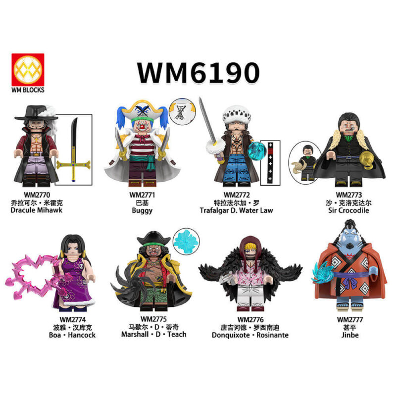 One Piece HancockTeach Minifigures WM6190 - One Piece Minifigs WM BLOCKS Fit Lego