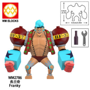One Piece FrankyJinbe Buggy Minifigures WM2786 - One Piece Minifigs WM BLOCKS Fit Lego